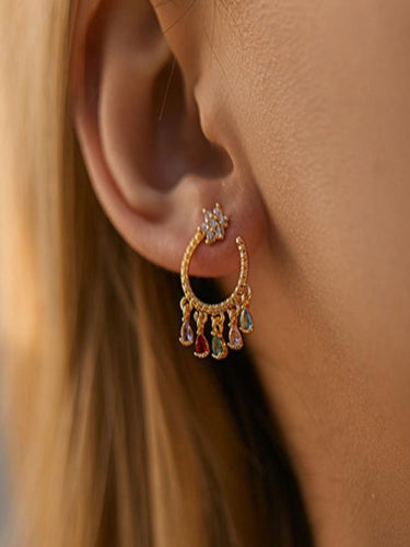 Merlin Drop Earrings | 18K Plated