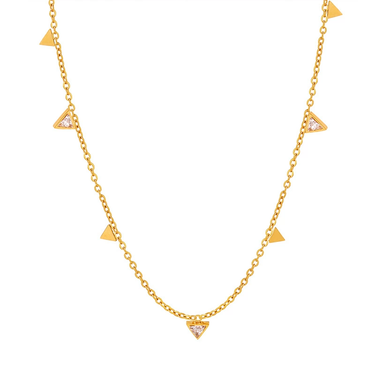 Triya Triangle Drops Necklace for women
