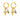 Faithful Cross Drop Earrings | 18K Gold Plated