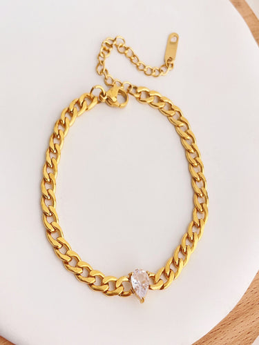 Solo Teardrop Bracelet | 18K Plated