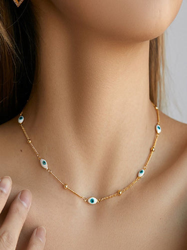 Andy Evil Eye Necklace | 18K Plated