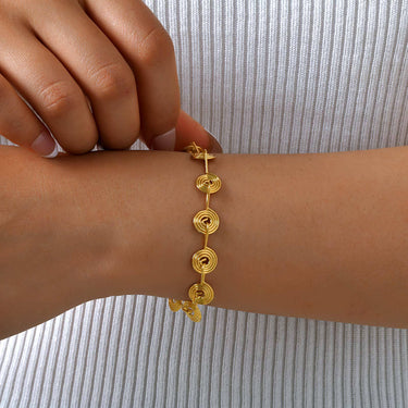 Linked Spiral bracelets
