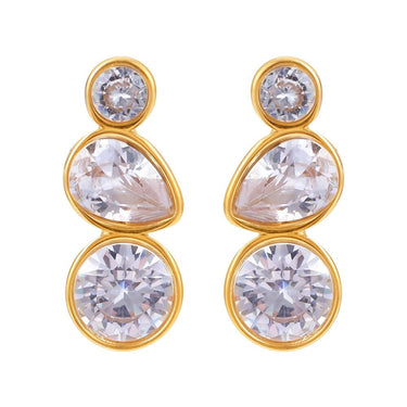 Aquastreet Zircon Earrings for Women