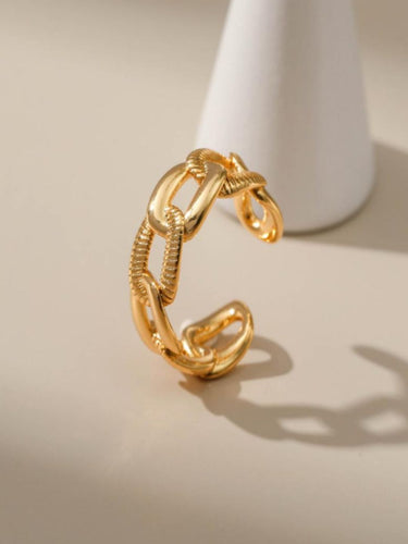 Link Band Ring | 18K Plated