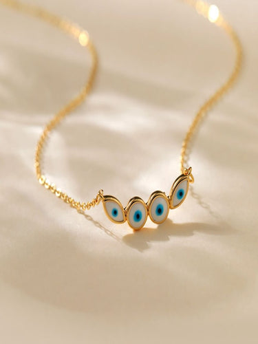Only Good Vibes EvilEye Pendant | 18K Plated