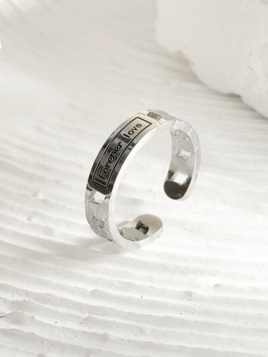 Mens Forever Love Ring | 18K Plated