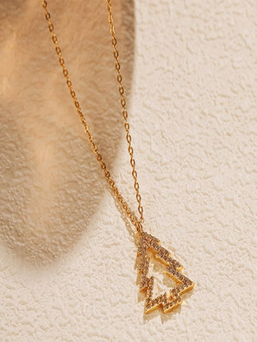 Christmas Tree Pendant | 18K Plated