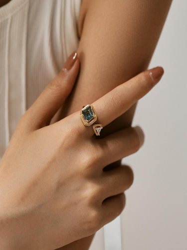 Zaya Topaz Ring | 18K Plated