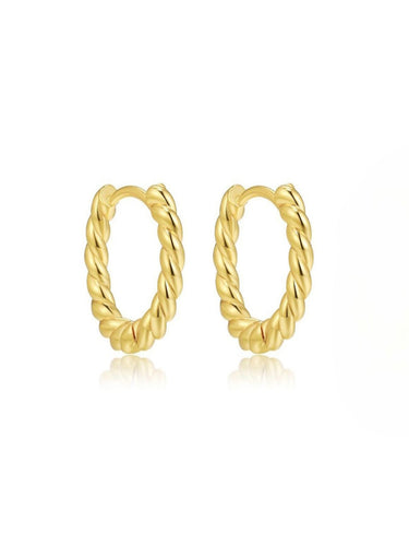 Twisted Hoops | 18K Plated