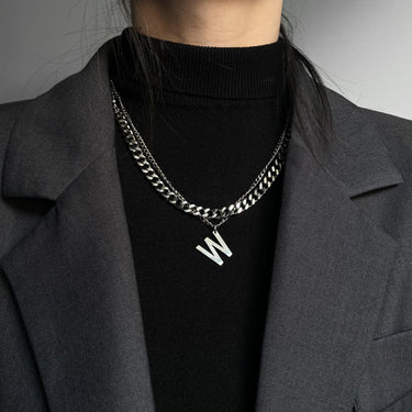 Mens  W Pendant Chain