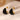 Black Resin Teardrop Earrings Studs