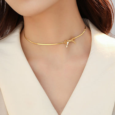 Midas Bow Choker Necklace