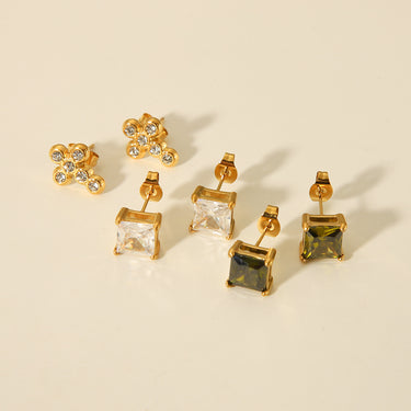 Zircon Cluster Studs by Aquastreet
