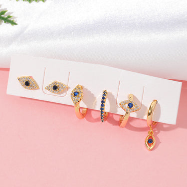 No Evil Just Glam Earring Set (for SINGLE EAR ONLY) | 18K Plated