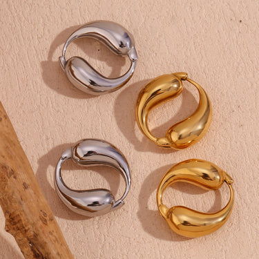 Yin Yan Earrings | 18K Plated