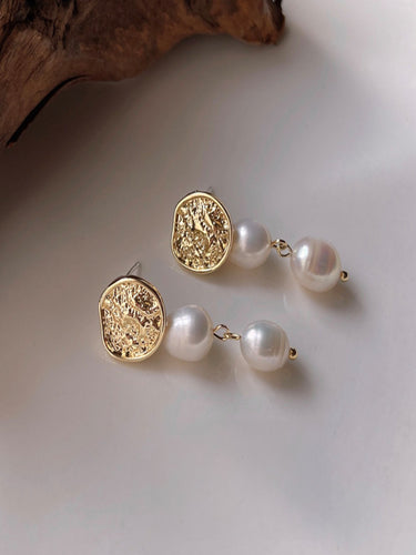 Twin Gleam Pearl Drops | 14K Plated