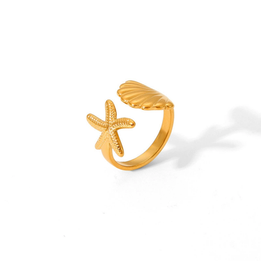 Starfish Shell Ring
