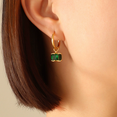 Verdette Drop Earrings | 18K Plated