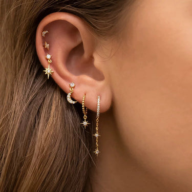 Waterproof Star Earring Set