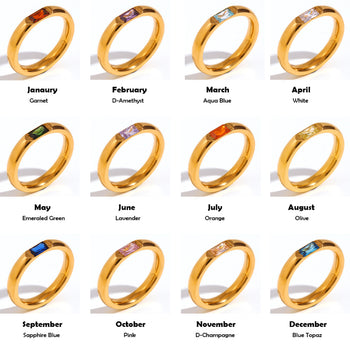 Aquastreet natural stone ring collections images