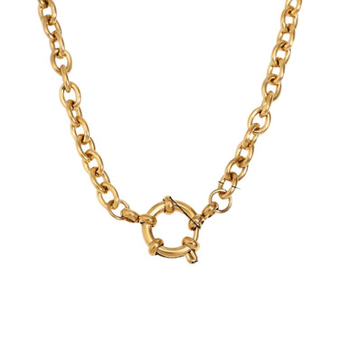 O Clip Chain Necklace | 18K Plated