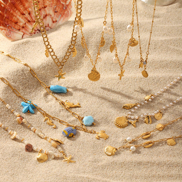 Cowry Shell Charm Necklace collections