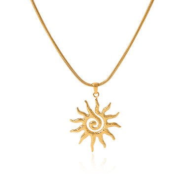 Floral Zircon Pendant