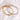 Gold and Silver Bamboo Bangle by Aquastreet