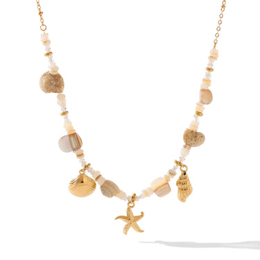 Starfish Shell Charm Necklace aquastreet