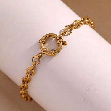 O Clip Chain Bracelet | 18K Plated