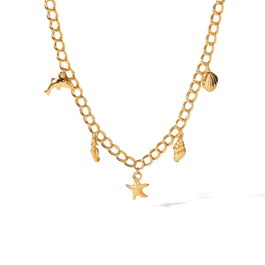 Sea Breeze Charm Necklace