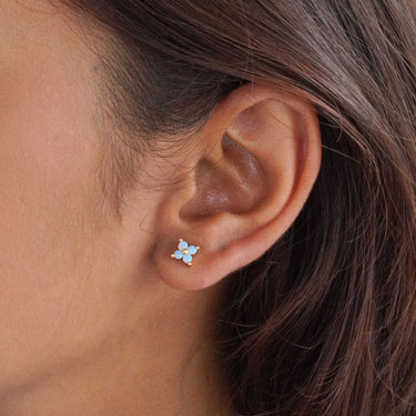 Liora Floral Mini Studs | 18K Plated