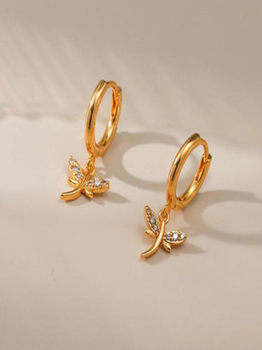 Talia Dragonfly Drops | 18K Plated