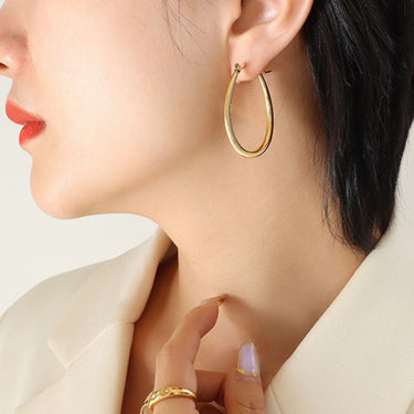 Viora Hoop Earrings | 18K Plated