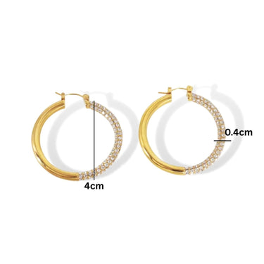 Seraphina Hoops| 18K Plated