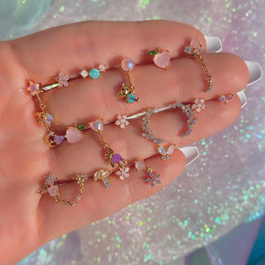 Blush Bloom Earring Set | 18K Plated