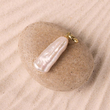Baroque Pearl Charm | 18K Plated
