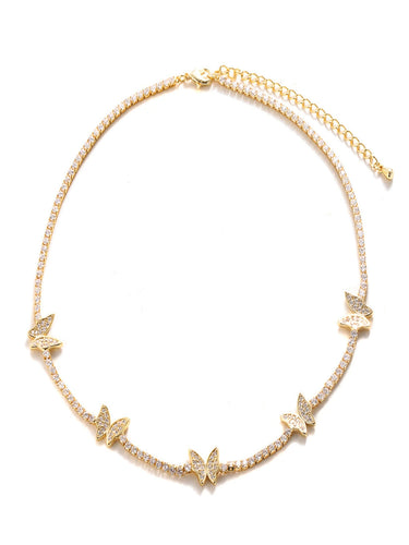 Bellz Butterfly Necklace | 18K Plated