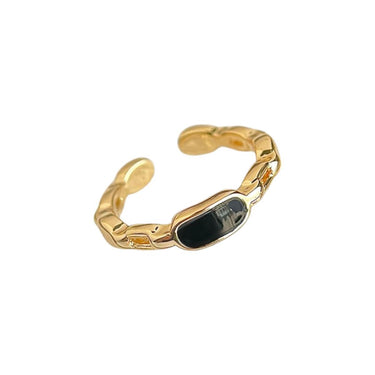 Eclipse Edge Adjustable Ring' |18K Plated