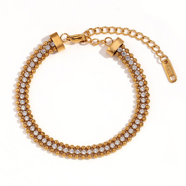 Monet Zircon Chain Bracelet | 18K Plated