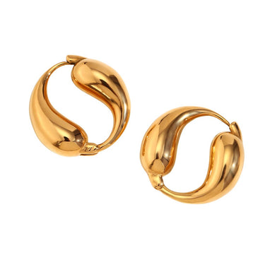Yin Yan Earrings | 18K Plated
