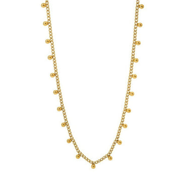 Chain of Balls Necklace | 18K Plated