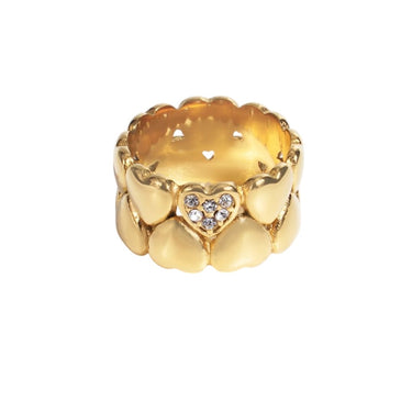 Eternity Heart Ring | 18K Plated