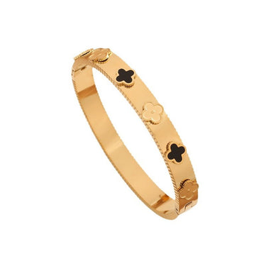 Clover Rush Bangle | 18K Plated