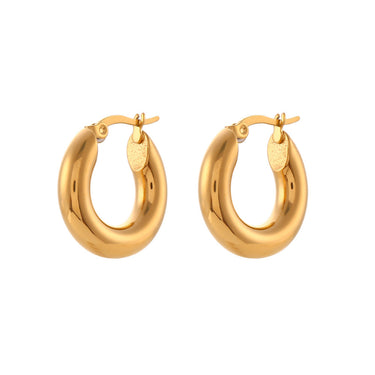 Zora Set of 2 Hoops | 18K Plated