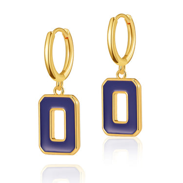 Sharlett Blue Drop Earrings | 18K Plated