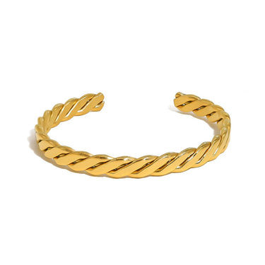 Hot Stuff Braided Cuff Bracelet | 18K Plated