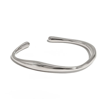 Wavy Cuff Bracelet | 18K Plated