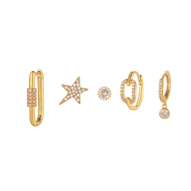 Tessa Earring Set for SINGLE EAR ONLY | 18K Plated