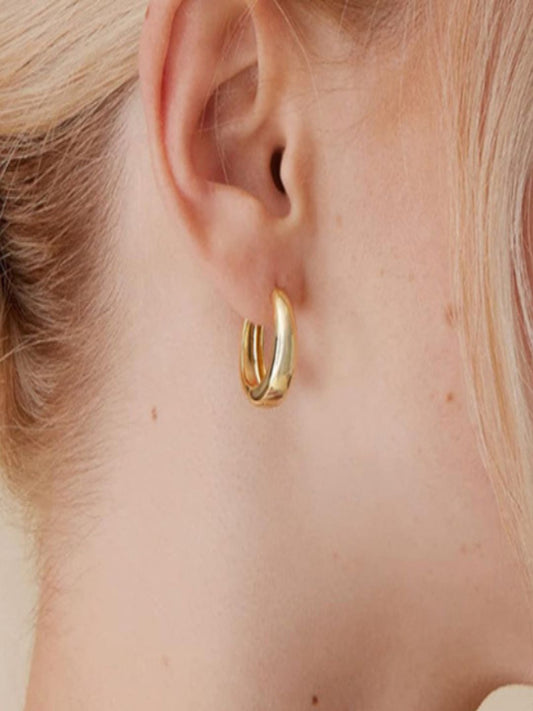 All Eyes ON  Hoop Earrings | 14K Plated